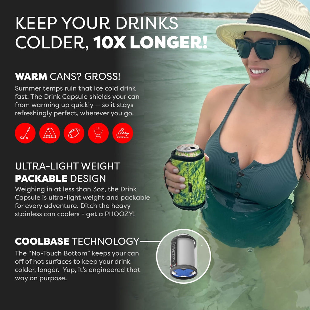 Drink Capsule - Keeps Drinks Cold 10X Longer