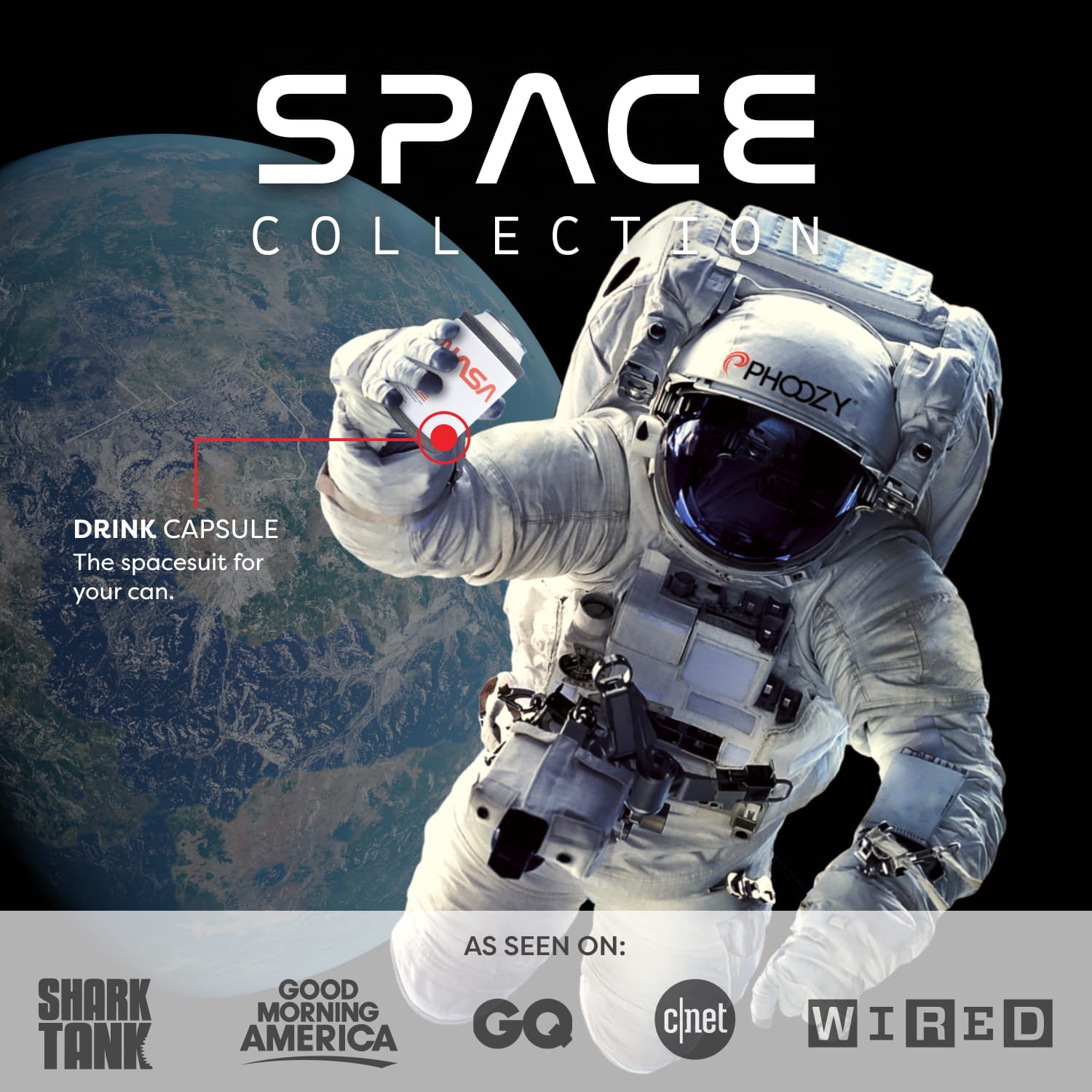 Drink Capsule - Keeps Drinks Cold 10X Longer