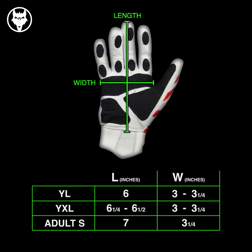 Howler White Batting Gloves